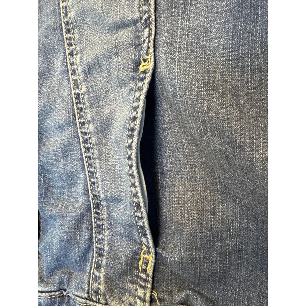 Lee Riders Women’s Denim Jacket Size Large Medium Wash Button Up - Picture 6 of 12